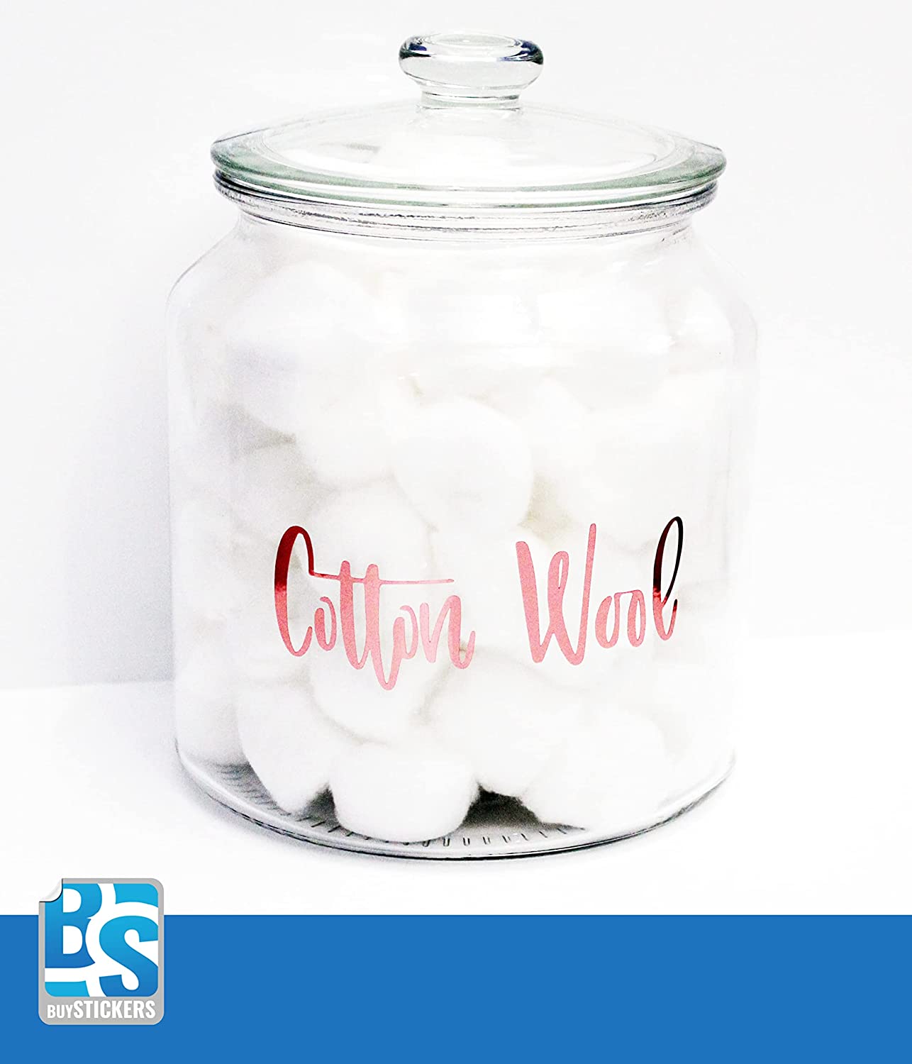 Custom Personalised Home Organisation Name Labels Stickers | PANTRY JARS | STORAGE BINS | BOTTLES | CONTAINERS | BOXES | Many Sizes | 24 Colours