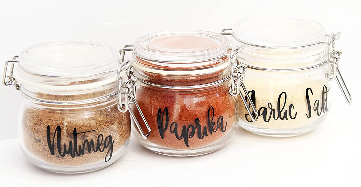 Custom Personalised Home Organisation Name Labels Stickers | PANTRY JARS | STORAGE BINS | BOTTLES | CONTAINERS | BOXES | Many Sizes | 24 Colours