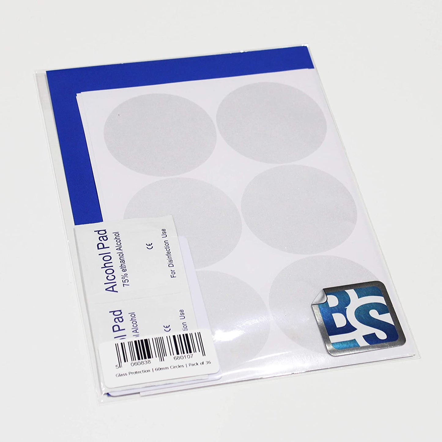 BS ® Professional Frosted Glass Safety Protection | Circles | Doors Windows Offices Shops (Pack of 36 or 72)