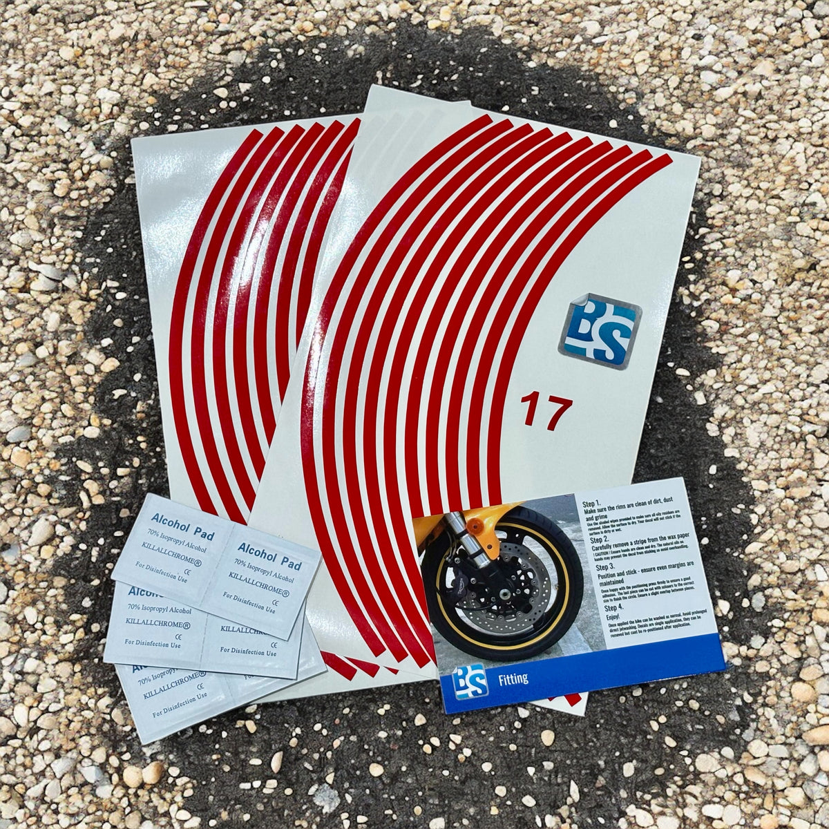 BS ® Professional Motorbike Wheel Rim Tape (All Models) | 15 Inch Wheel Size | Decals | Rim Stripe | 24 Colours, Universal Compatibility