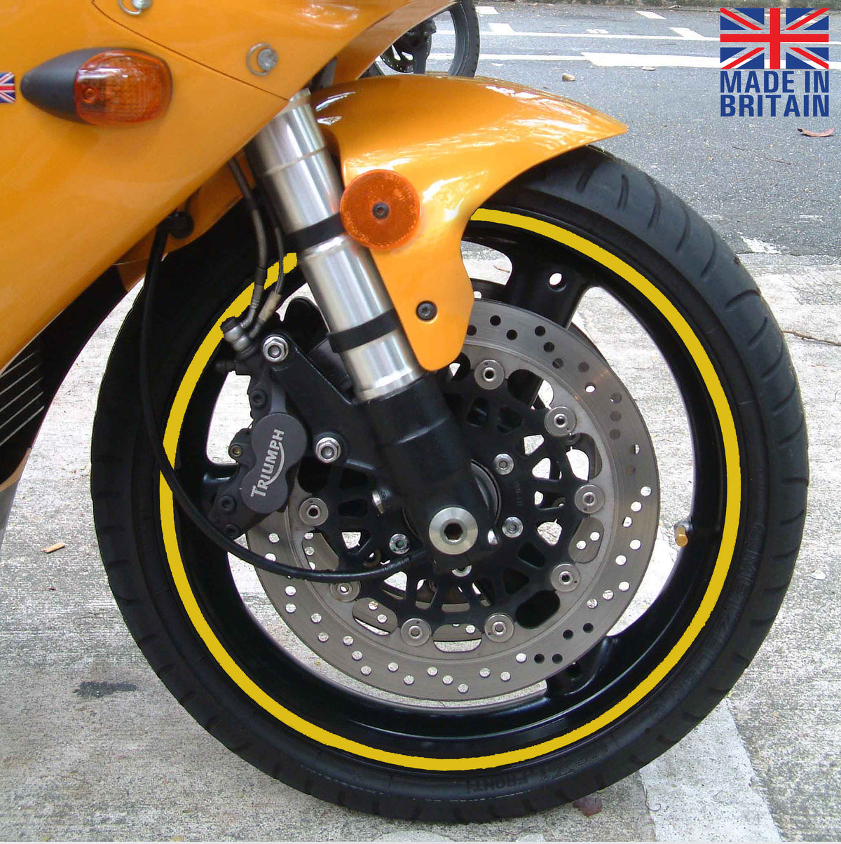 BS ® Professional Motorbike Wheel Rim Tape (All Models) | 15 Inch Wheel Size | Decals | Rim Stripe | 24 Colours, Universal Compatibility