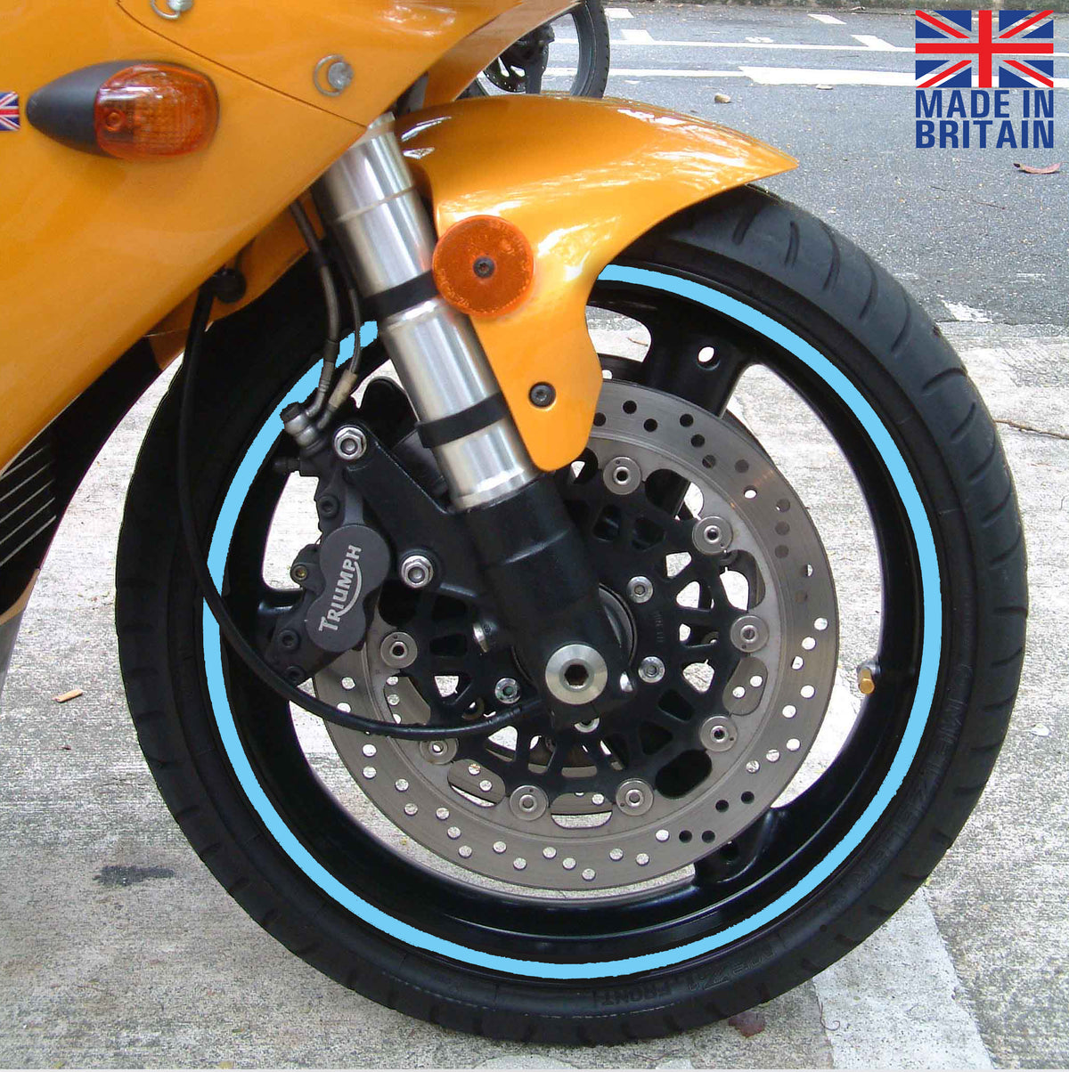BS ® Professional Motorbike Wheel Rim Tape (All Models) | 15 Inch Wheel Size | Decals | Rim Stripe | 24 Colours, Universal Compatibility