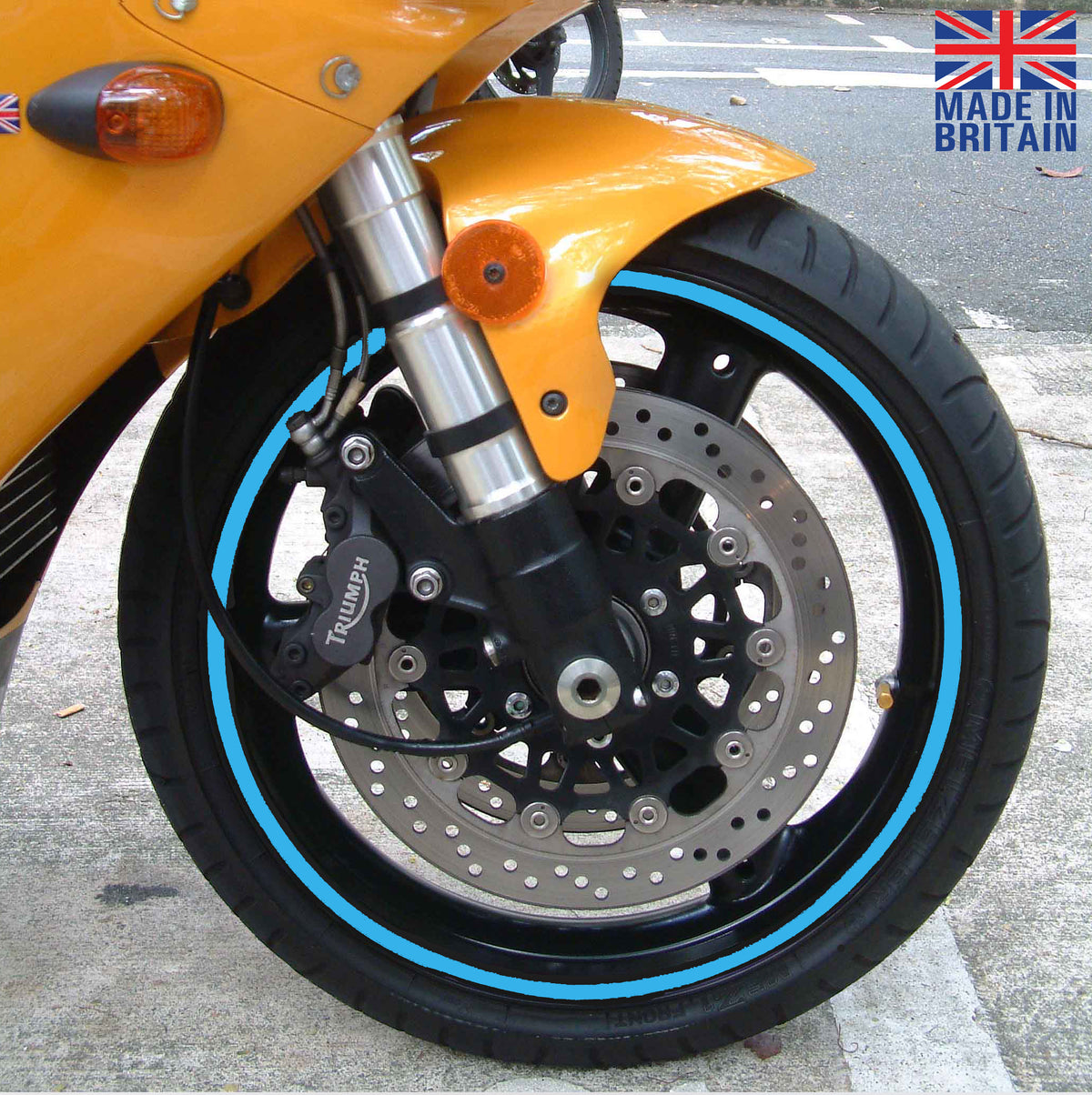 BS ® Professional Motorbike Wheel Rim Tape (All Models) | 15 Inch Wheel Size | Decals | Rim Stripe | 24 Colours, Universal Compatibility