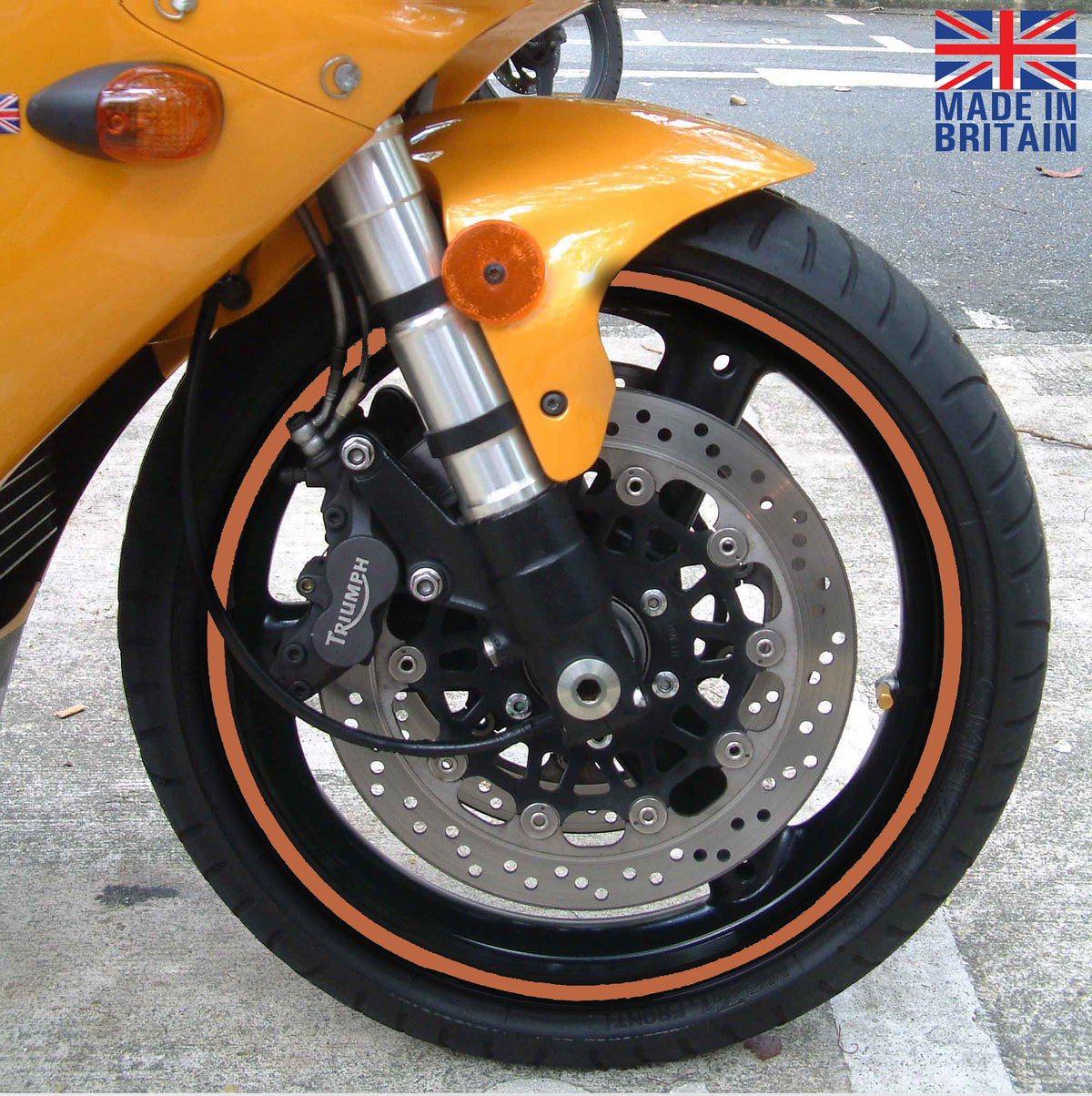 BS ® Professional Motorbike Wheel Rim Tape (All Models) | 15 Inch Wheel Size | Decals | Rim Stripe | 24 Colours, Universal Compatibility