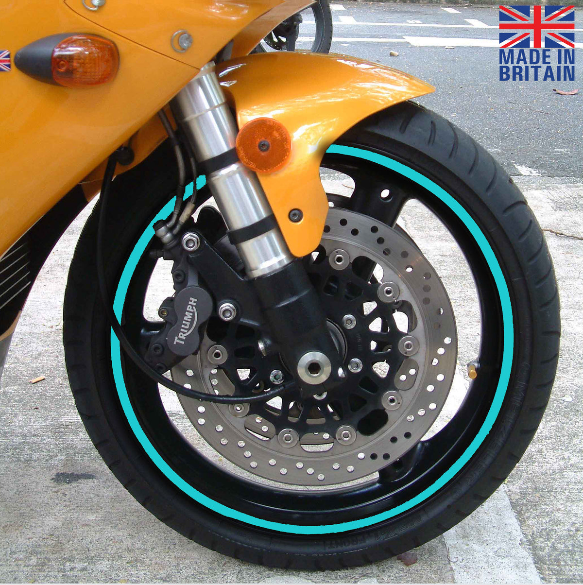 BS ® Professional Motorbike Wheel Rim Tape (All Models) | 15 Inch Wheel Size | Decals | Rim Stripe | 24 Colours, Universal Compatibility