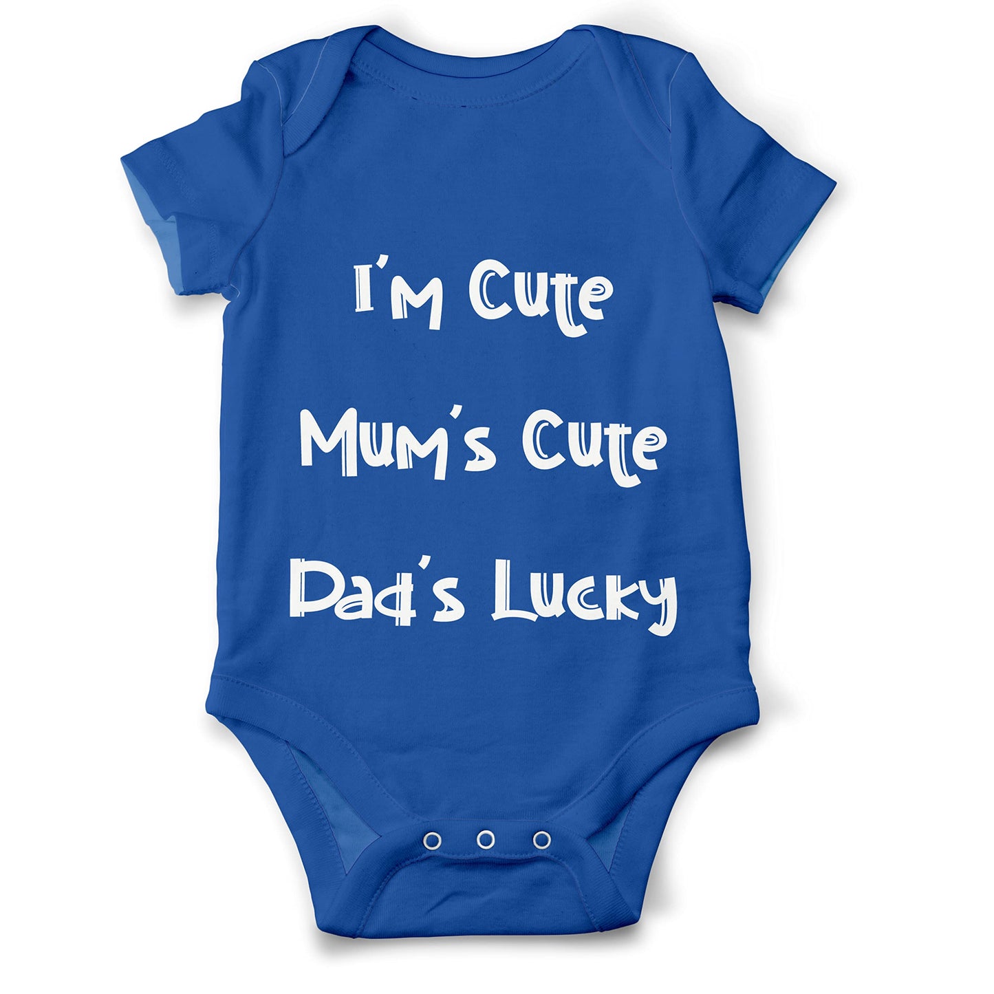 Funny Novelty Baby Grow | I’m Cute | Boys or Girls | Bodysuit Babygrow - Baby Gift, Baby Gifts or Unisex Baby Clothes | UK Manufactured