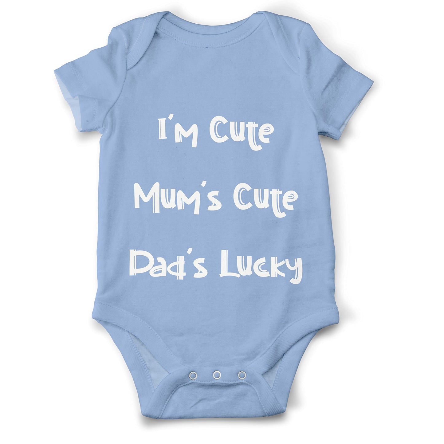 Funny Novelty Baby Grow | I’m Cute | Boys or Girls | Bodysuit Babygrow - Baby Gift, Baby Gifts or Unisex Baby Clothes | UK Manufactured