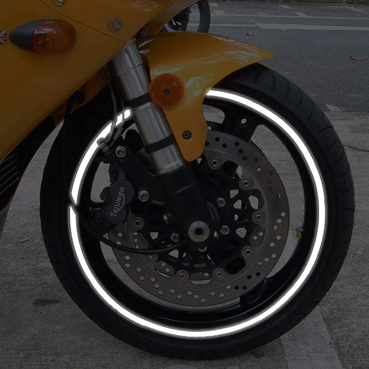 BS® Motorbike Wheel Rim Tape Reflective Blue (All Vehicles) | 6 Reflective Colours | 15-19 Inch Wheel Size | DECALS | RIM STRIPE